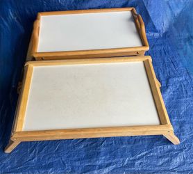 2 Used Foldable Wood Lap Tables