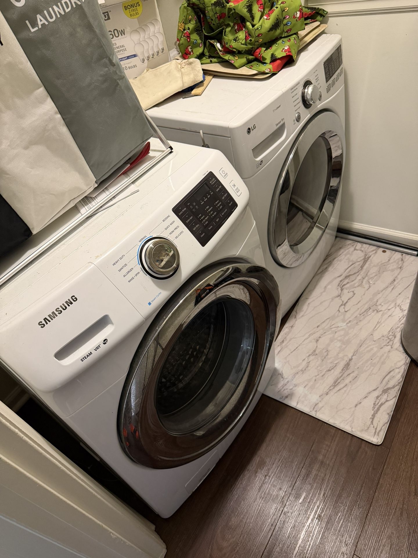 Washer and dryer