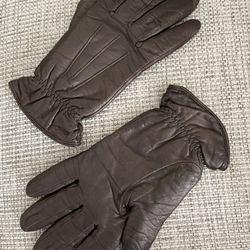 Brown Leather Gloves