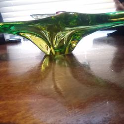 Mid-Century Czech Art Glass Collection “NIAGARA” bowl by Frantisek Zemek from 1950