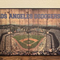 Artissimo MLB Los Angeles Dodgers Art Sign Canvas