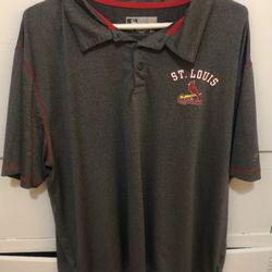 St. Louis Cardinals Polo Style Shirt Size 2XL 