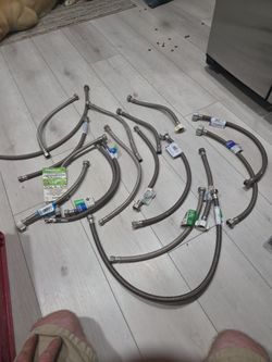 Lot of Braided Stainless Steel Water Supply Lines