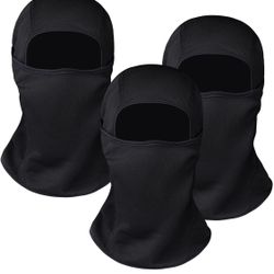 Balaclava Ski Mask 3 Pieces-Winter Full Face Mask for Men & Wome UV Protection Hood Windproof for Skiing & Motorcycle 