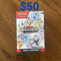Pokemon Scarlet & Violet Prismatic Evolutions Booster Bundle