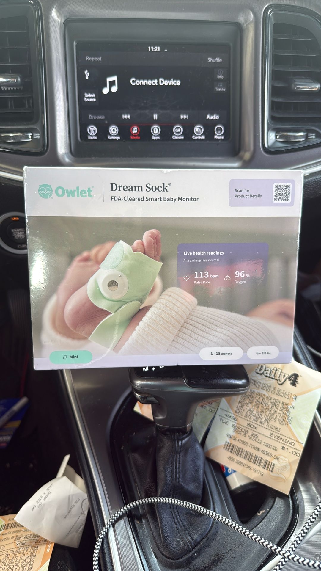 Brand New (Never opened) Owlet Dream Sock