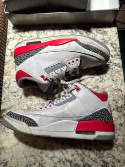 Jordan 3 Retro Fire Red Mens Size 9