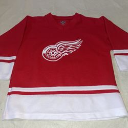 Youth Large 10/12 Nhl Jersey Detroit Red Wings Jersey Vintage 90S Clean Euc Vtg