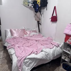 Queen Bed With Mattress And Frame 