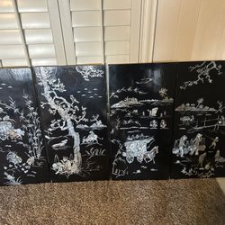 Oriental Asian Pearl In Lay Large Picture 