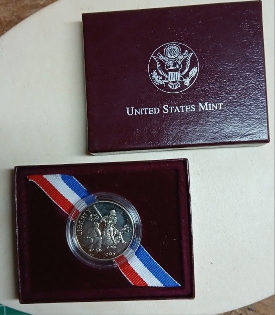 1995 -S OLYMPICS BASEBALL Half Dollar US Mint uncirculated