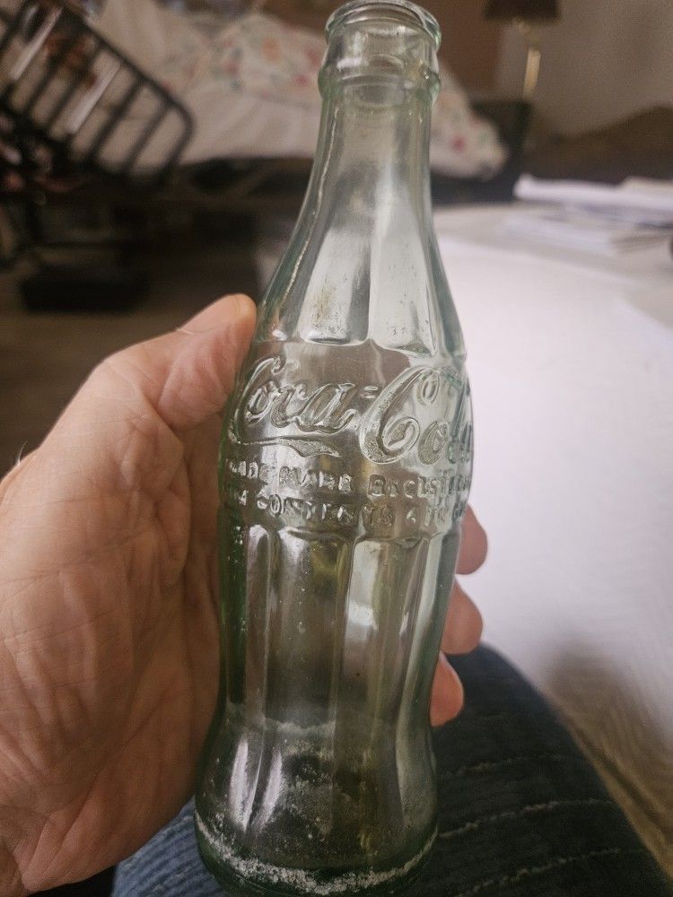 Vintage 1957 Green Coca-Cola Bottle