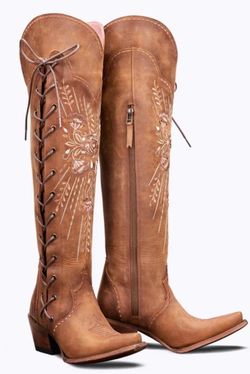 Over the knee cowboy boots
