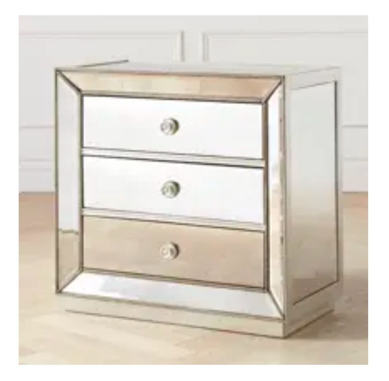 ZGALLERIE OMNI MIRRORED 3 DRAWER CHEST SET