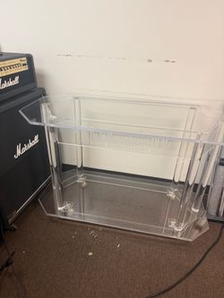 Clear Acrylic Podium Pulpit with Engraved Text