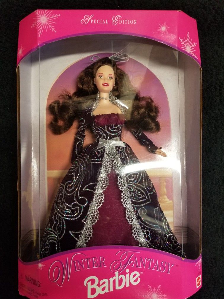 1996 Winter Fantasy Brunette Barbie