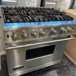 Viking 36” Slide In Gas Range In Stainless Steel Used