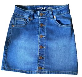 Girls Denim Stretch Skirt~~ Size 7/8 M~<