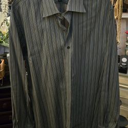 Men's XL Express Design Studio 100% Premium woven cotton Shirt