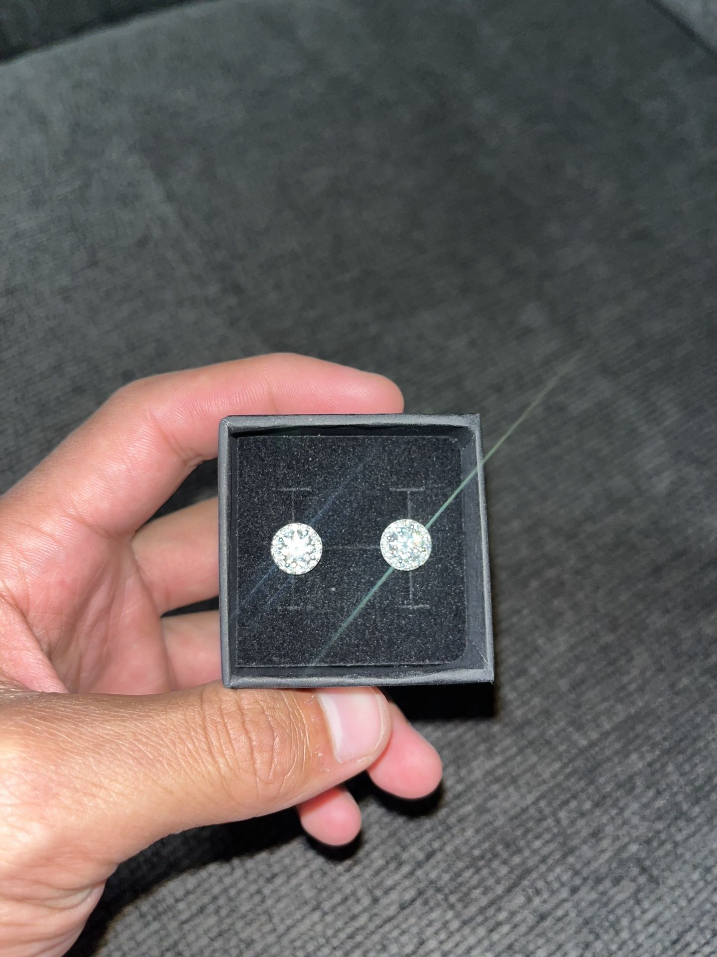 .925 Silver VVS Moissanite Earings
