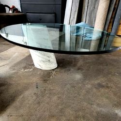 Incredibly rare Vintage K1000 Ronald Schmidt real marble/glass coffee table 