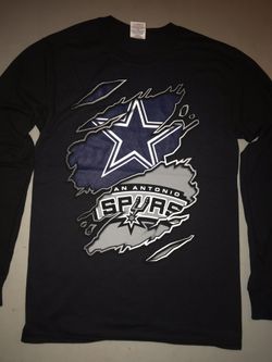 Spurs/Cowboys baseball and long sleeve tees