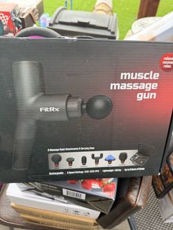 FitRx Muscle Massage Gun with Attachments new
