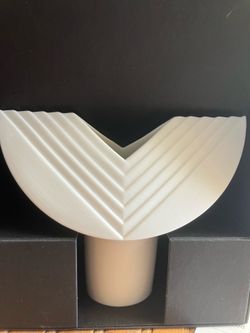 Rosenthal mini vase .  4” white matte porcelain.  Delray Beach.