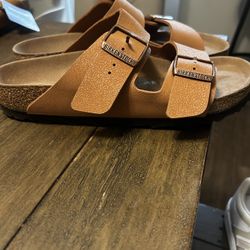 New Birkenstock Sandals Cognac Color Size 39