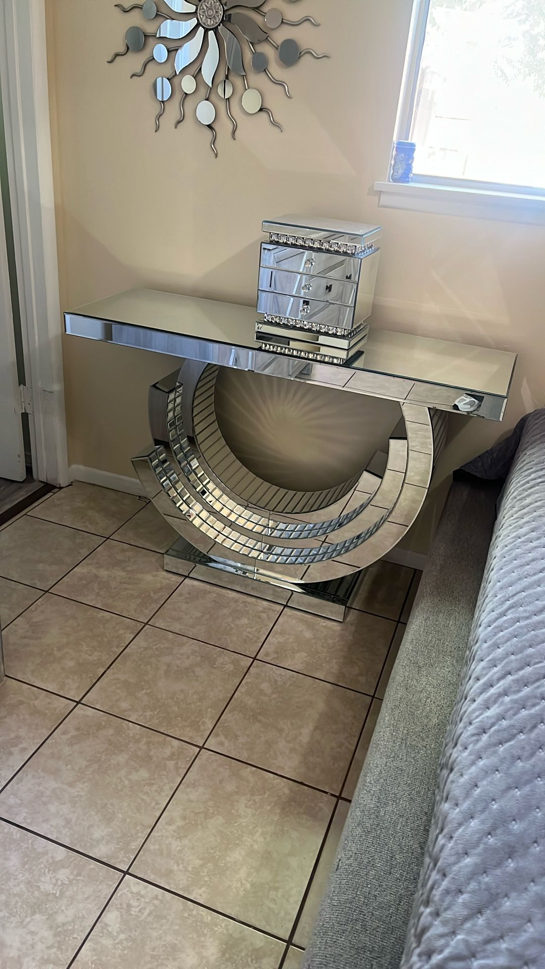 New Mirror Table