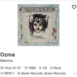 Melvins – Ozma (1989, Boner Records) – VG+ Vinyl!