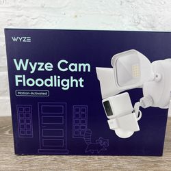 Wyze Wired Outdoor WiFi Floodlight Home Security Camera WZEC3FL White New Sealed