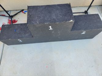 Wrestling podium