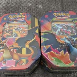 Mega Charizard Tins X and Y