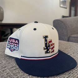 Dodgers 4th Of July 250th Patch SnapBack Hat