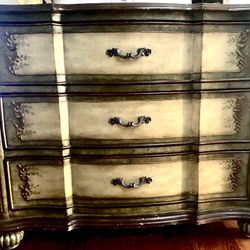 Ornate Dresser, 40” wide x 18”deep x 34” tall