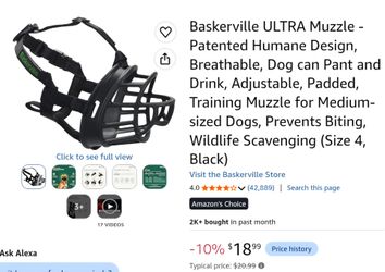 BASKERVILLE ULTRA MUZZLE SIZE 4