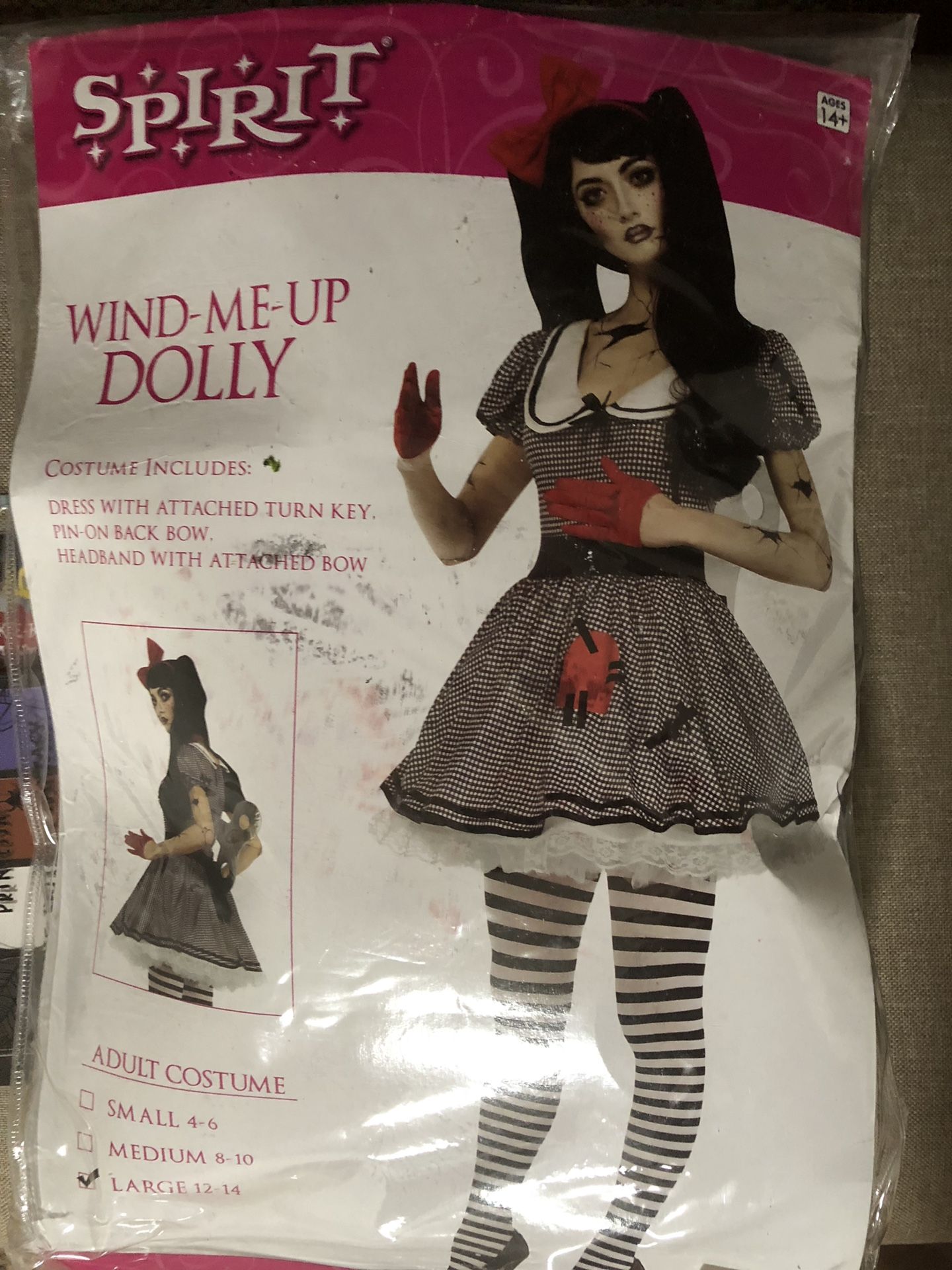 Wind Me Up Scary Doll Costume