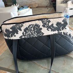 Black Baroque Dog Bag Carrier 