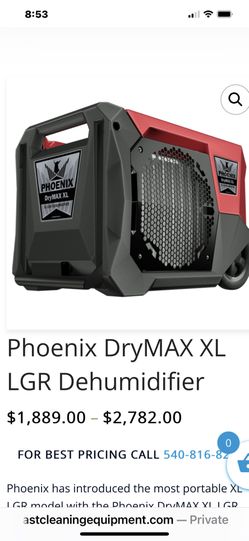 Phoenix DryMAX Xl LGR Dehumidifier Excellent  $1,500