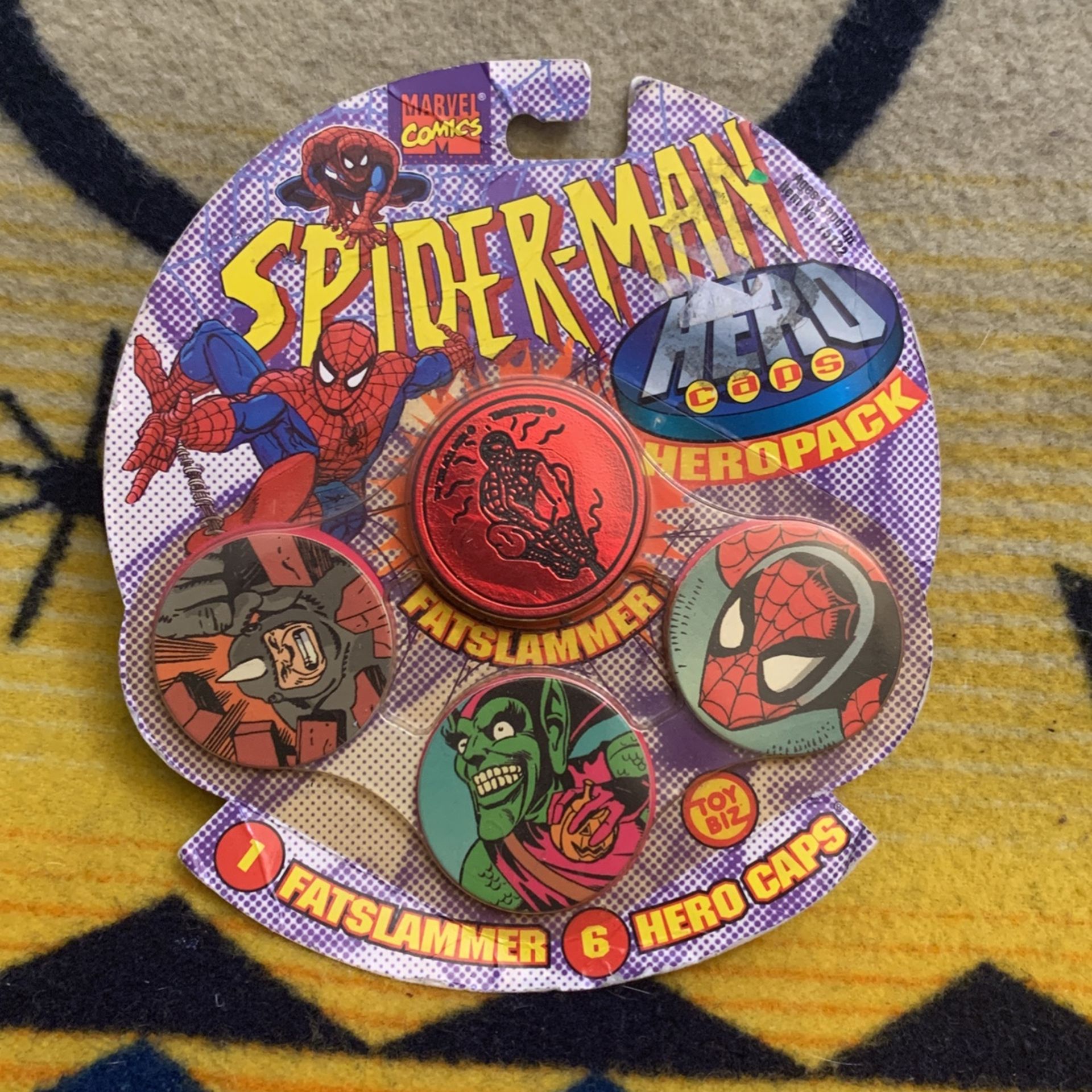 Spider-man Hero Caps Pog Set