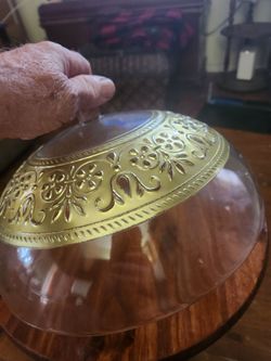 Turkish wedding cake dish with lid glass