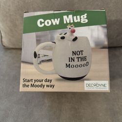 Novelty Cow Coffee Mug Not in the Mood (New)
