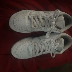 This is a Jordan 1 Low TD Cleat in a white and grey 