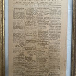 Vintage Newspaper (George Washington Farewell)