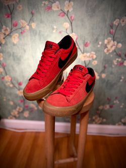 Nike SB Blazer Low GT Red Gum size 10.5