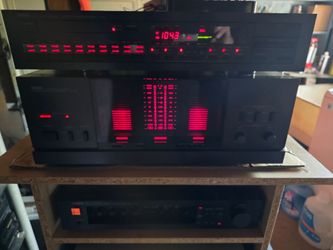 Yamaha M85 T85 C70 EQ 70 Turntable and Speakers full demo