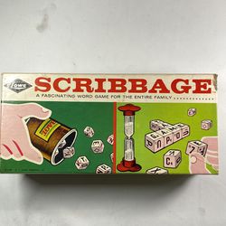 Scribbage Vintage 1963 Lowe Game Missing Timer Used