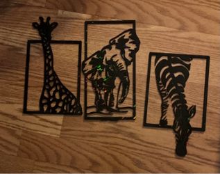 3-D printed wall art