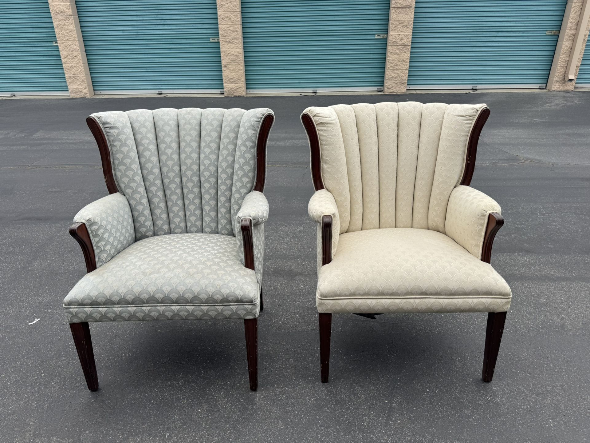 Wing back Arm Chairs (2)